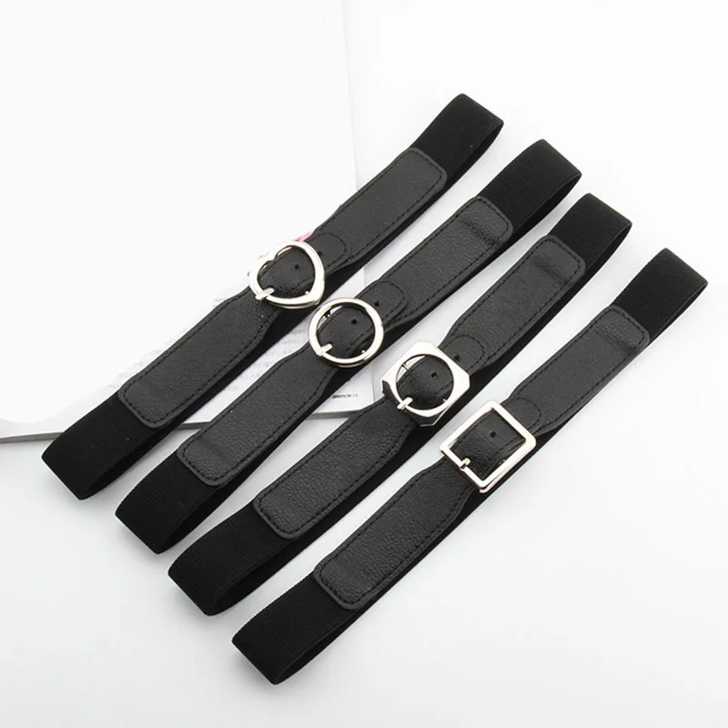 

Elastic Band Wide Belts Simple Coat Waist Belt Female Buckle Strap Dress Decoration Accessory Waistbands PU Leather corset belt