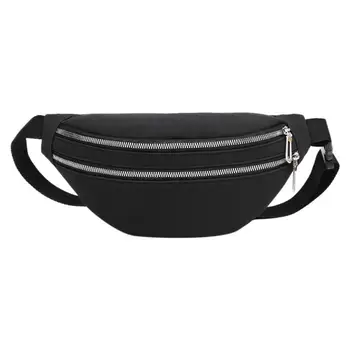 

Casual Banana Fanny Chest Bag Women 2019 Suede Waist Belt Pack Double Zipper Shoulder Crossbody Bag Ladies New Hip Bum Bag Pouch
