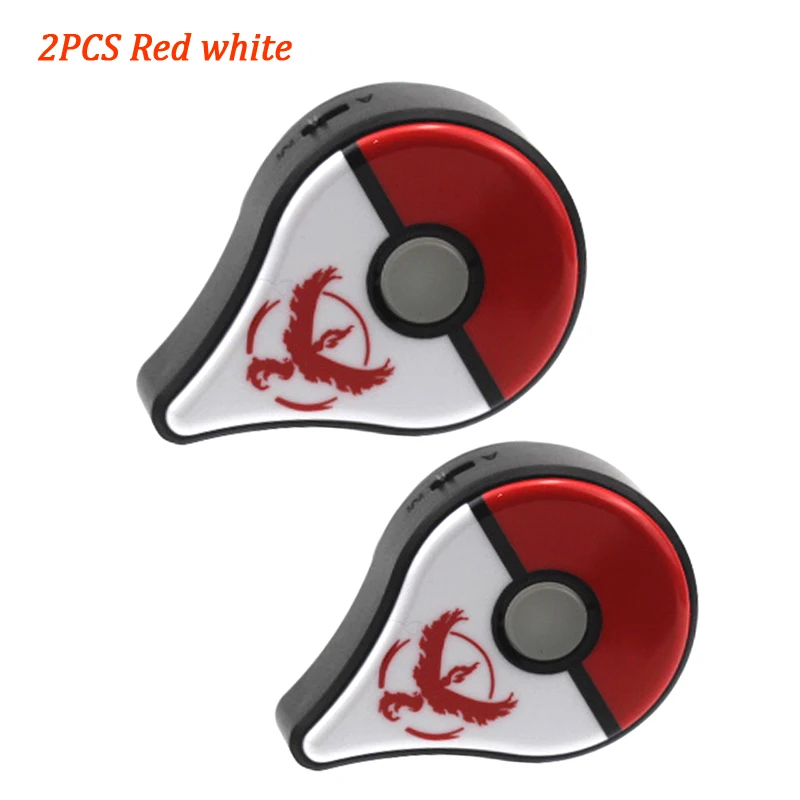 Red white 2PCS Автоматическая ловля для kingd Pokemon Go Plus Bluetooth браслет устройство с перезаряжаемой батареей для Pokemongo plus+ подарок - Цвет: Red white 2PCS