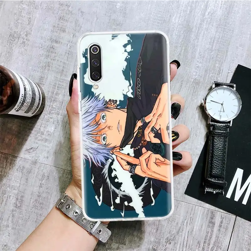 Jujutsu Kaisen Gojo Satoru Phone Case For Xiaomi Redmi Note 10 9 8 Pro 9S 8 8T 7 6 5 6A 7A 8A 9A 9C 4X S2 K20 K30 Art Cover Coqu