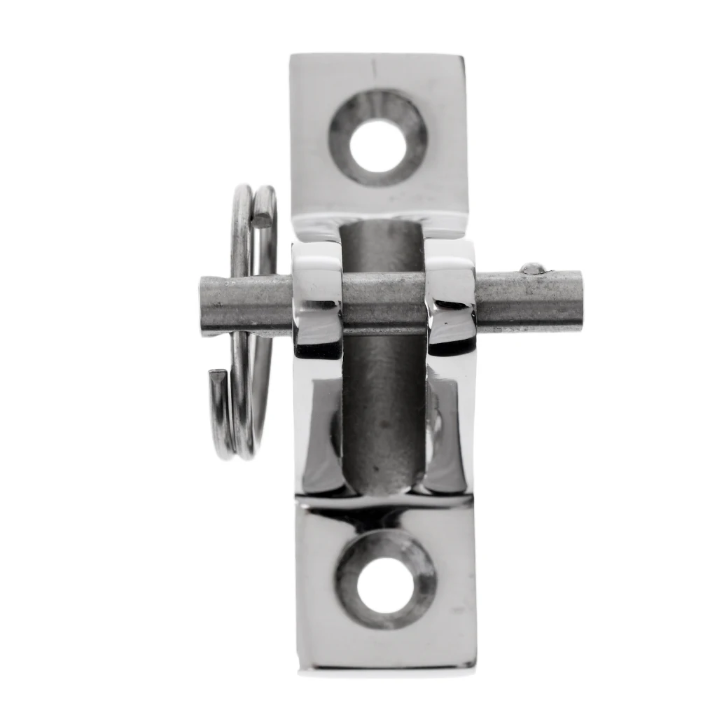 2 Pieces 316 Stainless Steel Boat Bimini Top Deck Hinge Fitting 90 Degree with Quick Release Pin