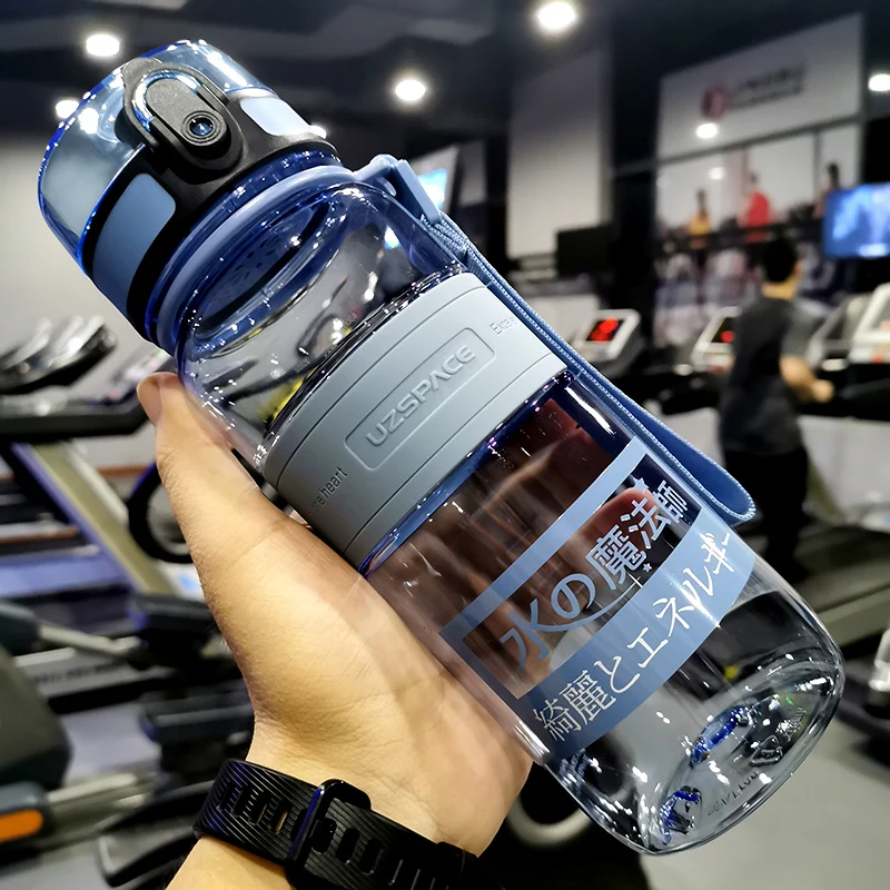 Большая чашка для воды, портативная Спортивная открытая бутылка для напитков, бутылка для воды, прозрачная бутылка для воды для велоспорта, велоспорта, спорта HH50SH - Цвет: 650ml blue