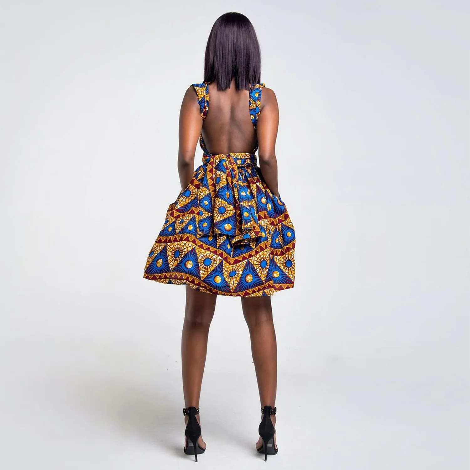 Robe africaine imprimé wax pour femme 86
