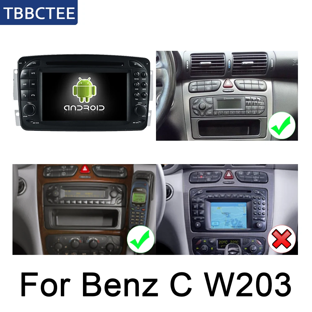Discount For Mercedes Benz C Class W203 2001~2004 NTG Car Multimedia Player Android Radio GPS Navigation Stereo Autoaudio Car DVD 2
