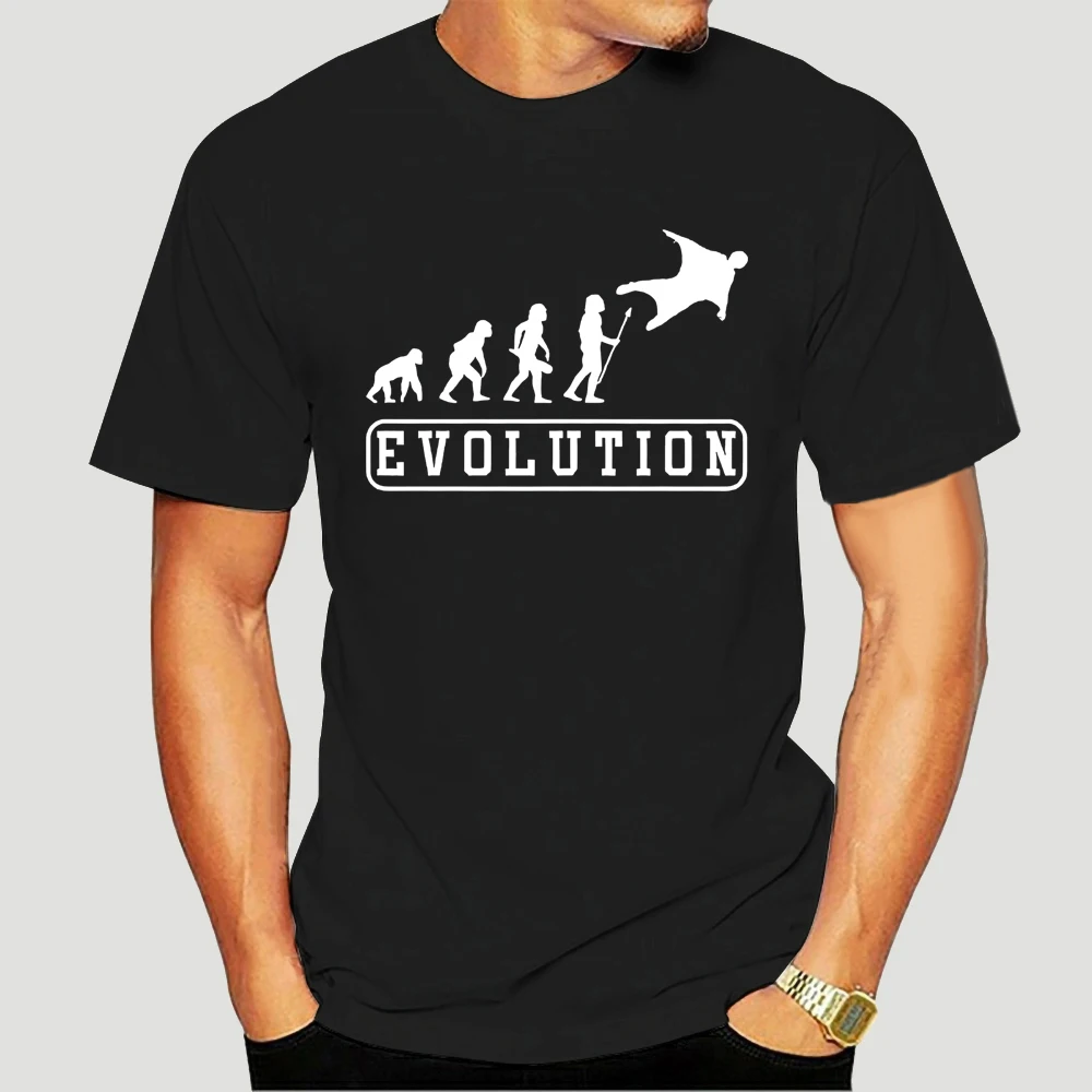 New Evolution of Wingsuiting Extreme Sports Men T Shirt Skydive Adventure Wingsuit Flying Wing-mounted flight skydiver Tee 0500E | Мужская