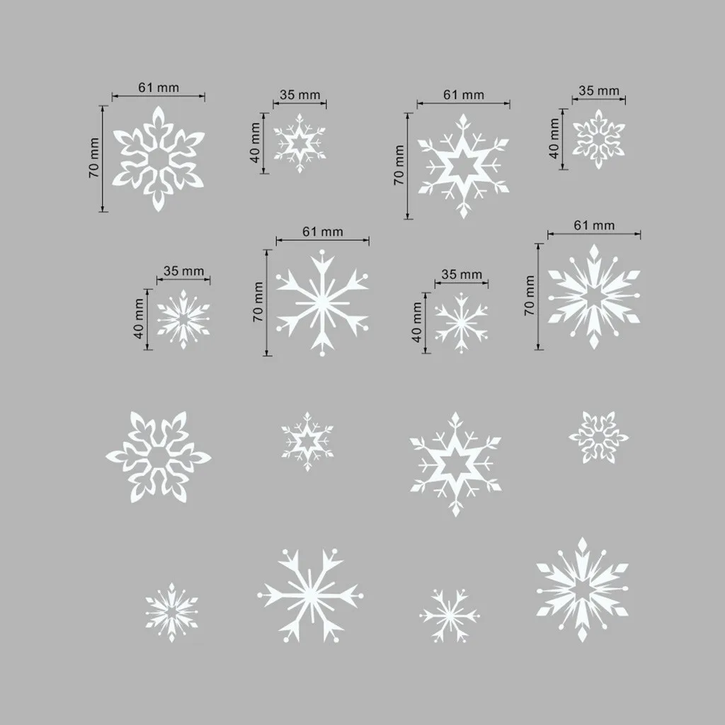 Рождественская Снежинка светящаяся Наклейка на окно зимние наклейки на стену для детей комната рождественские украшения для дома Новогодняя наклейка s