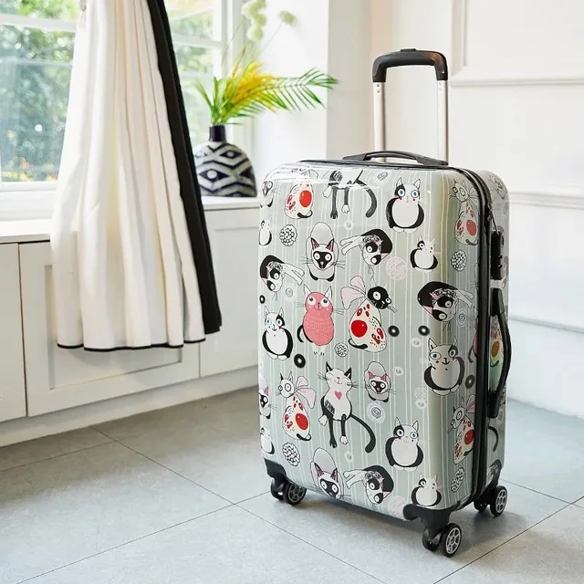 24 дюймов ABS+ PC чемодан для путешествий, чемодан на колесиках, 20 дюймов, сумка на колесиках для путешествий, Детская багажная сумка - Цвет: F