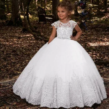 

Flower Girls Dresses For Girls First Communion Dresses Communion Party Prom Princess Pageant