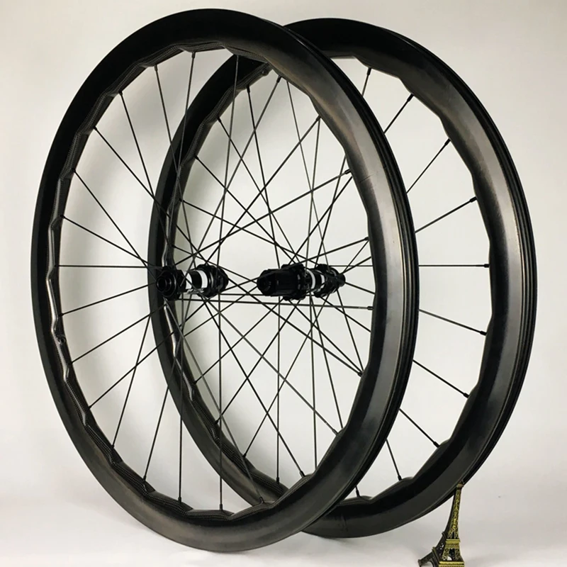 700C 40 45mm Deep All Road Gravel Bicycle Carbon Wheels Disc Clincher
