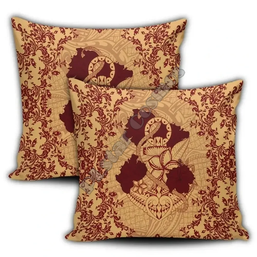 

Hawail Anchor Hibiscus Flower Vintage Pillow Covers Pillowcases Throw Pillow Cover Home Decoration 02