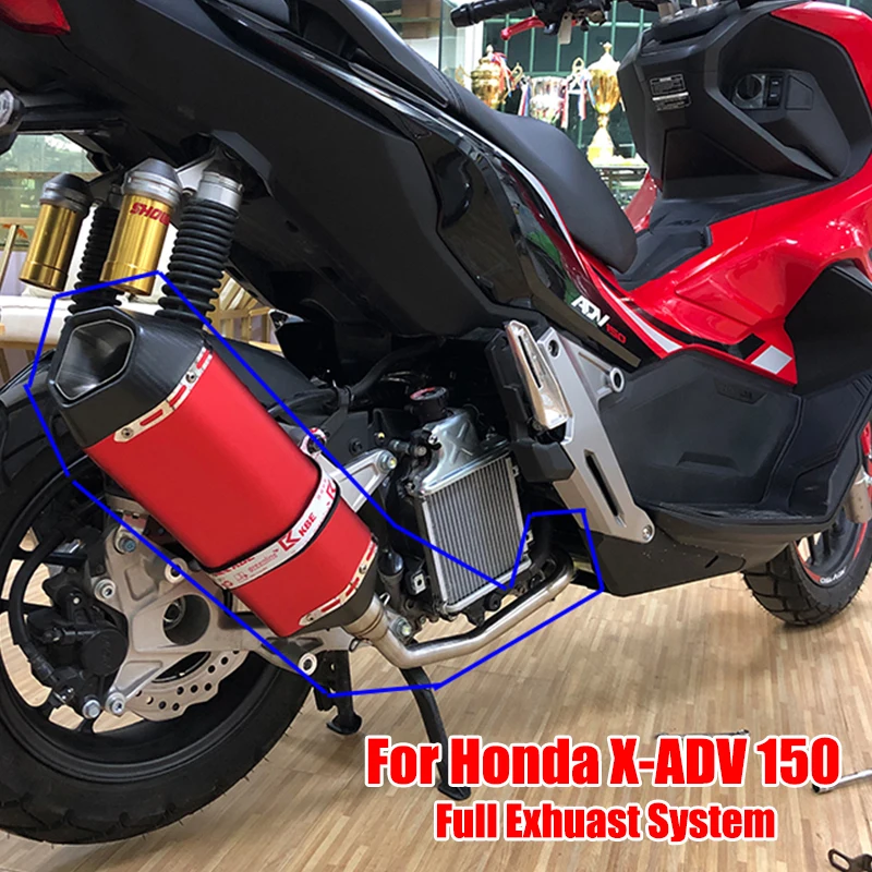 Anteriore Centrale Di Collegamento Tubo Di Slip On Per Honda Xadv X Adv 150 Completa Del Sistema Del Motore In Acciaio Inox Di Scarico Di Fuga Modificato Aliexpress