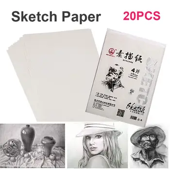 

Sketch Paper Signature Drafting Lettering Student Artist 4K 160g Wood Color Durable Professional Sketch Book Designer Writing