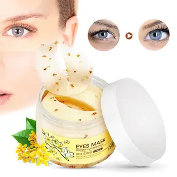 

Gold Osmanthus Eye Patches Mask Collagen Gel Protein Sleep Patche Remover Dark Circles Eye Bag Eye care 80Pcs/ Bottle