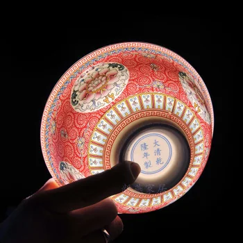 

4.5 inch Jingdezhen Ceramic Small Rice Bowl Chinese Bone china Ramen Mixing Bowls Dinnerware Home Kitchen Tableware Food Holder