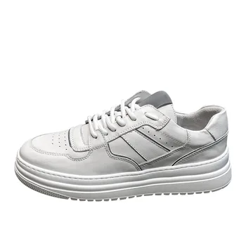 

breathable sneaker fashion boots men casual shoes, Leisure shoes handmade fashion spring and autumn British retro cowhide