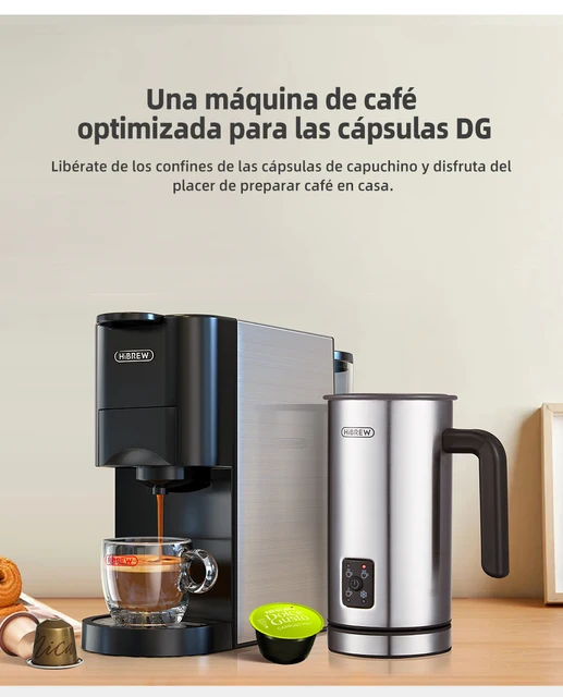 HIBREW Cafetera eléctrica portátil 3 en 1 multifunción para vehículo,  compatible con Nes* Original Pod, DG* Pod, café molido (modelo premium)