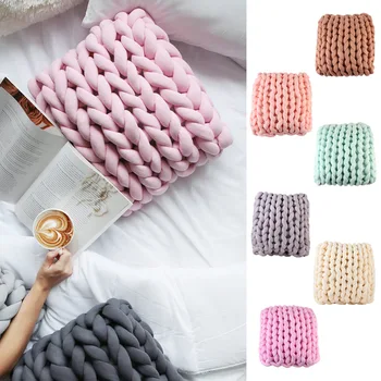 

Ohhio New Style Cloth Strips Line Weaving Pillow Sofa by Pillow 3cm Coarse Cloth Cloth Strips Weaving Blanket Pillow