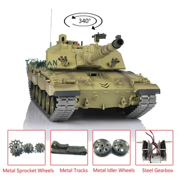 شراءHenglong 1/16 مقياس TK 6.0S ترقية تشالنجر الثاني RTR دبابة مع جهاز للتحكم عن بُعد 3908 المسارات المعدنية TH12886