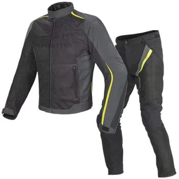

Dain Motorcycle Racing Suit Summer Man Protective Gear Armor Motorcycle Jacket+Motorcycle Pants Hip Protector Moto Clothing Set