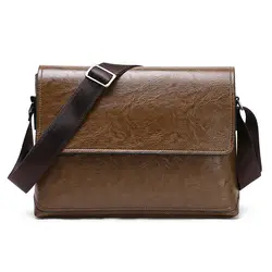 2020 высококачественный мужской деловой портфель из искусственной кожи, сумка через плечо для ноутбука