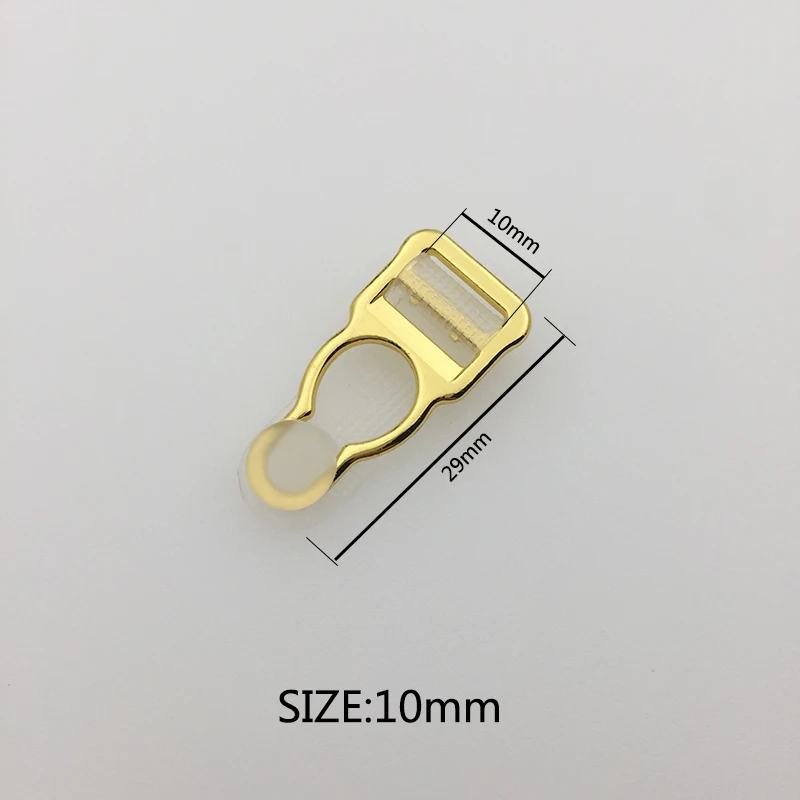 20pcs / lot nickel plated metal suspender clip garter belt clip 10mm/12mm sewing clips garment clips clothes clips