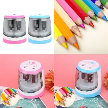 

Double Hole Electric Sharpener Student's Multi-Function Pencil Drawing Pencil Cutter pencil sharpener kids stationary
