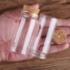 6 Pieces 20ml 30ml 40ml 50ml 60ml 70ml 90ml 120ml 150ml Glass Bottles with Cork Stopper Spice Jars Vials Crafts 7 Sizes U-pick 5