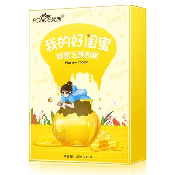 

FONCE Honey Face Mask Hyaluronic Acid Moisturizing Oil Control Brighten Skin Shrinkage Pore For 20-50 years old