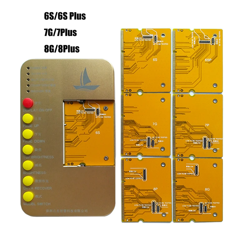 Тестер мобильного телефона для iPhone MAX XS, XR, X, 6 S, до 8 Plus, ЖК-экран, сенсорный дисплей, тестирование, светильник окружающего воздуха, датчик, инструмент для восстановления цвета - Цвет: 6S to 8Plus