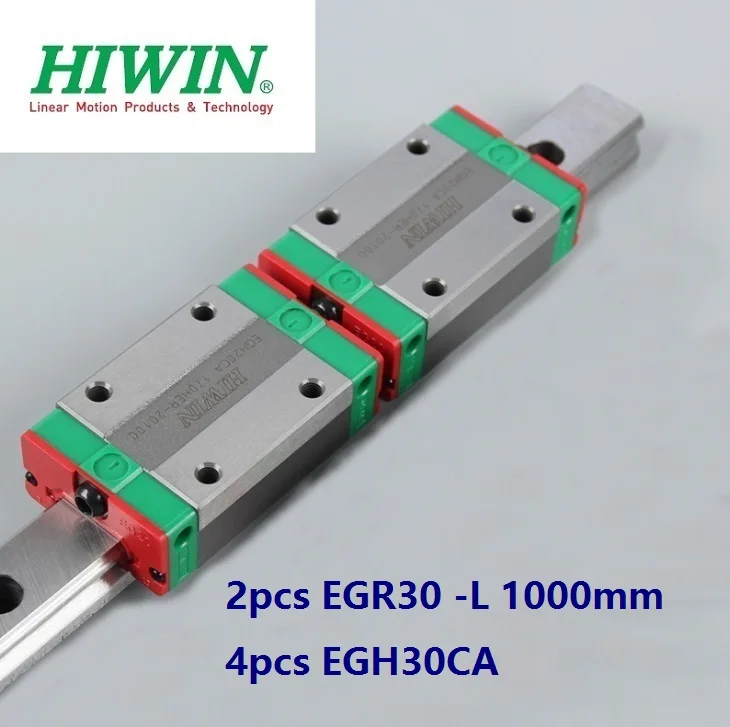 

2шт оригинальный HIWIN Rail EGR30-L 1000 мм линейная направляющая + 4 шт. EGH30CA блоки каретки для ЧПУ