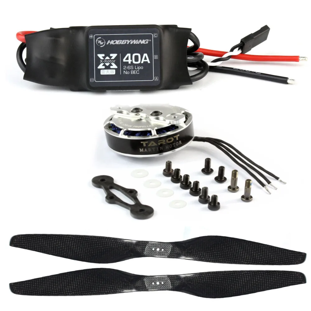

Hot DIY ZD850 Frame Kit with Landing Gear 40A ESC 1555 Props Shock Absorber FPV 6 Axle Drone F19833-B