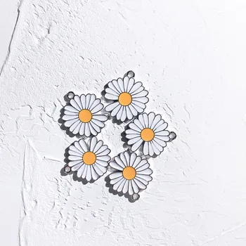 

charms for jewelry making Double-Sided Drop Daisy Taiyanghua Ornament Headgear Ear Stud Pendant Korean Version cute charms10pcs