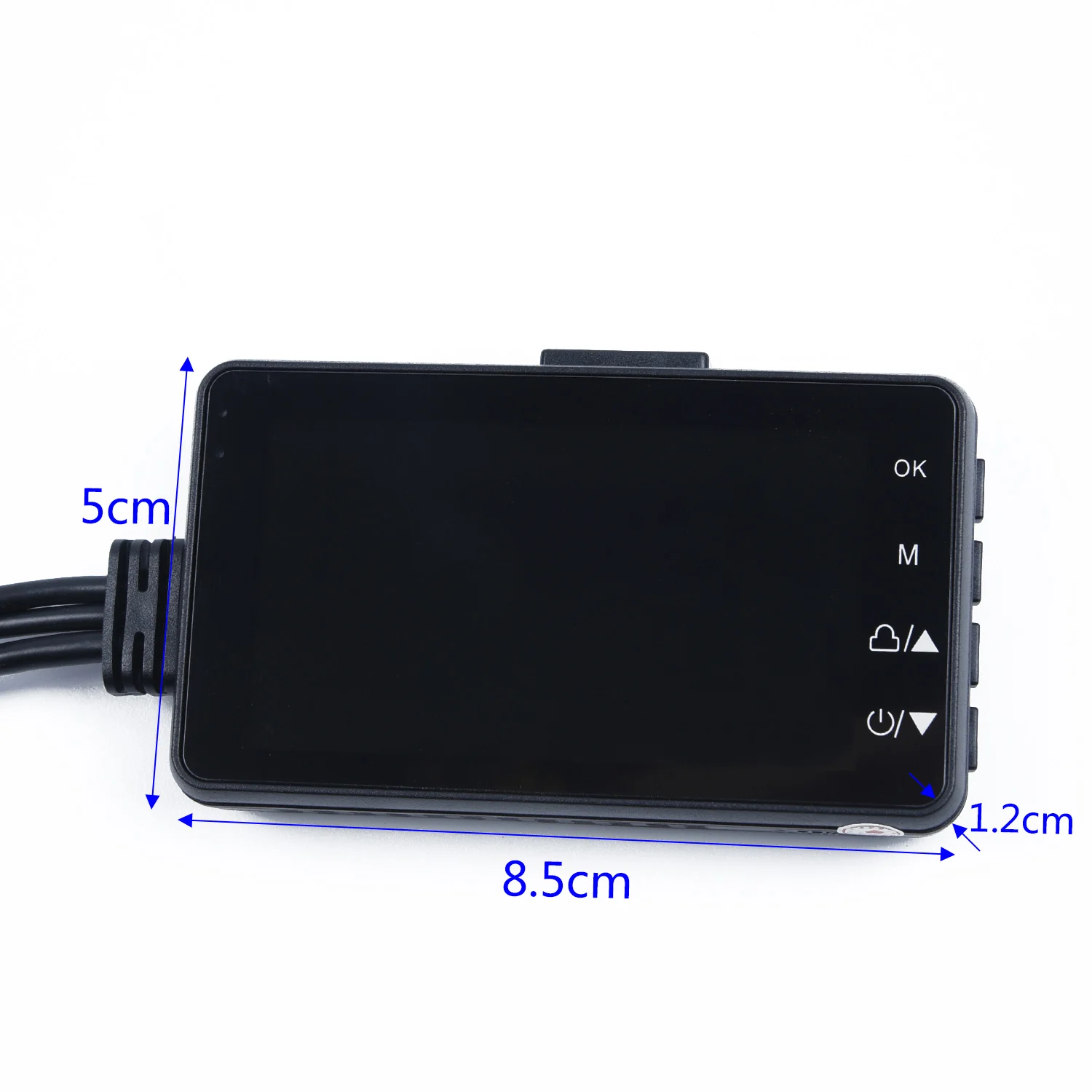Video Cameras 3'' LCD Recorder for Motorcycle Black 1280*720P/30 ABS Action 140° wide fish-eye angle