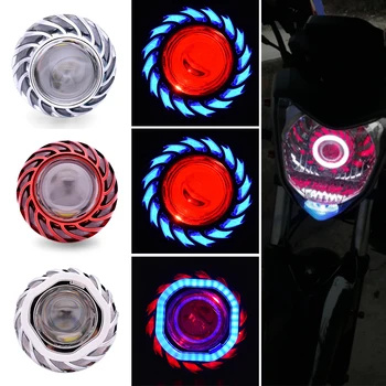 

For Kawasaki ZXR400 ZZR600 VERSYS 1000 Z1000 ZX6R Motorcycle Headlight LED Projector Lens Single Halo Angel Devil Eye Spot Light
