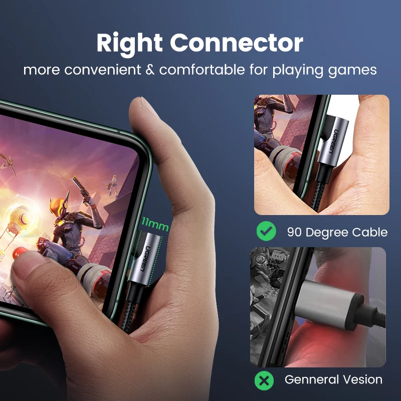 UGREEN MFi USB C to Lightning Cable PD 20W for iPhone 14 13 12 Pro Max Fast Charging Phone Charge for iPad Type C Cable