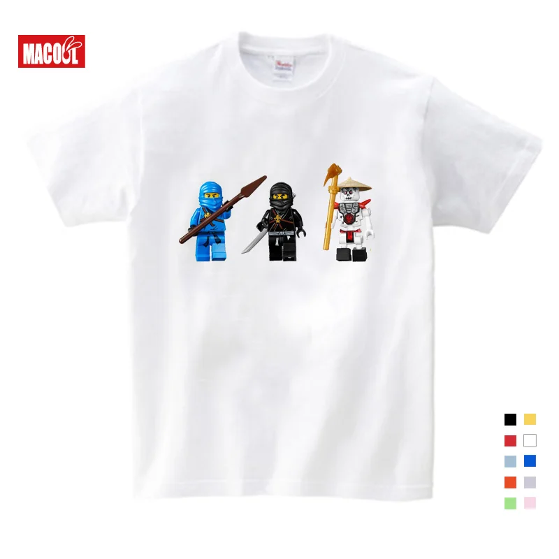 

3-16 Years Boys T Shirt Piece toy T-shirt Baby Ninjago Boy T shirt Short Sleeves Children Summer Clothes Toddler Boy Shirts