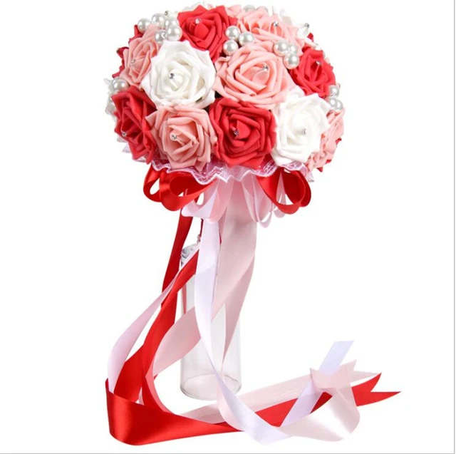 Wedding Prom Homecoming Car Decoration Long Cascading Bouquet of