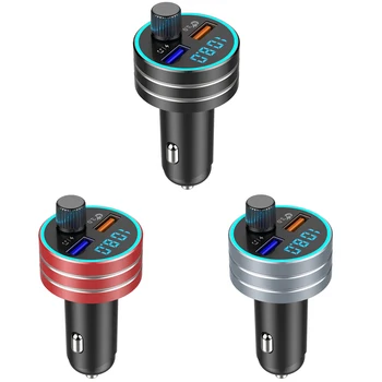 

Car Charger Mobile Phone Hands Free FM Bluetooth FM Transmitter Bluetooth MP3 Player Dual USB Car Phone Charger
