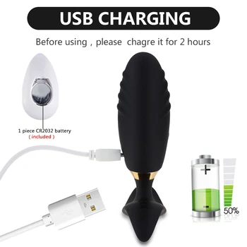 APP Vibrator Anal Plug Wireless Remote Control Male Prostate Massager G-spot Butt Plug Anal Vibrators Gay SM Sex Toys for Men 5