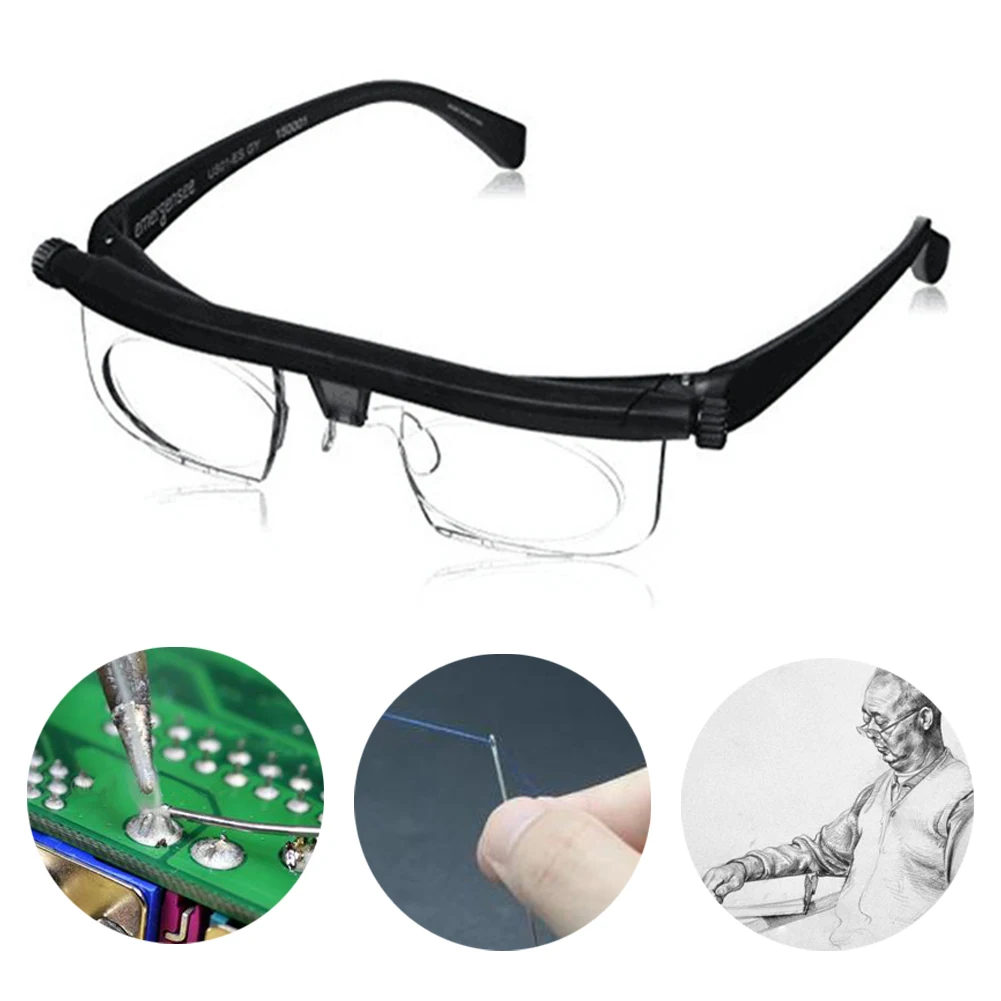 welding torches Adjustable Strength Lens Eyewear Variable Focus Distance Vision Zoom Glasses Protective Magnifying Glasses with Storage Bag welding wire spool