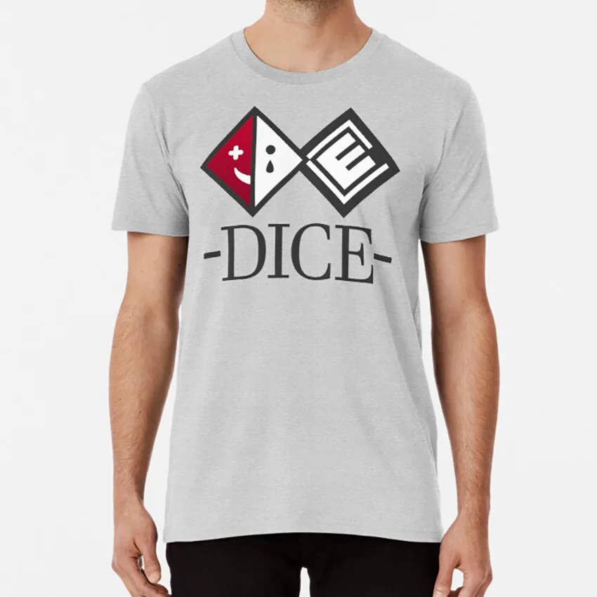 D.I.C.E. Логотип Футболка игральные кости d i c ouma oma kokichi dr|Футболки| |