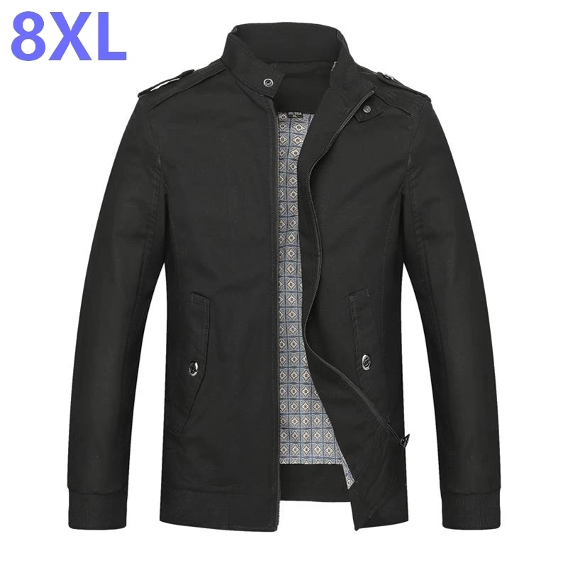10XL 9XL 8XL 6XL 5XL 4XL Брендовые повседневные короткие куртки мужские черные однотонные
