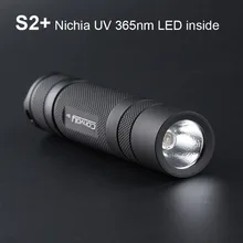 УФ фонарик светильник колонна S2 плюс с Nichia UV 365nm светодиодный внутри флуоресцентных агентов обнаружения Ультрафиолетовый ультрафиолетовый...
