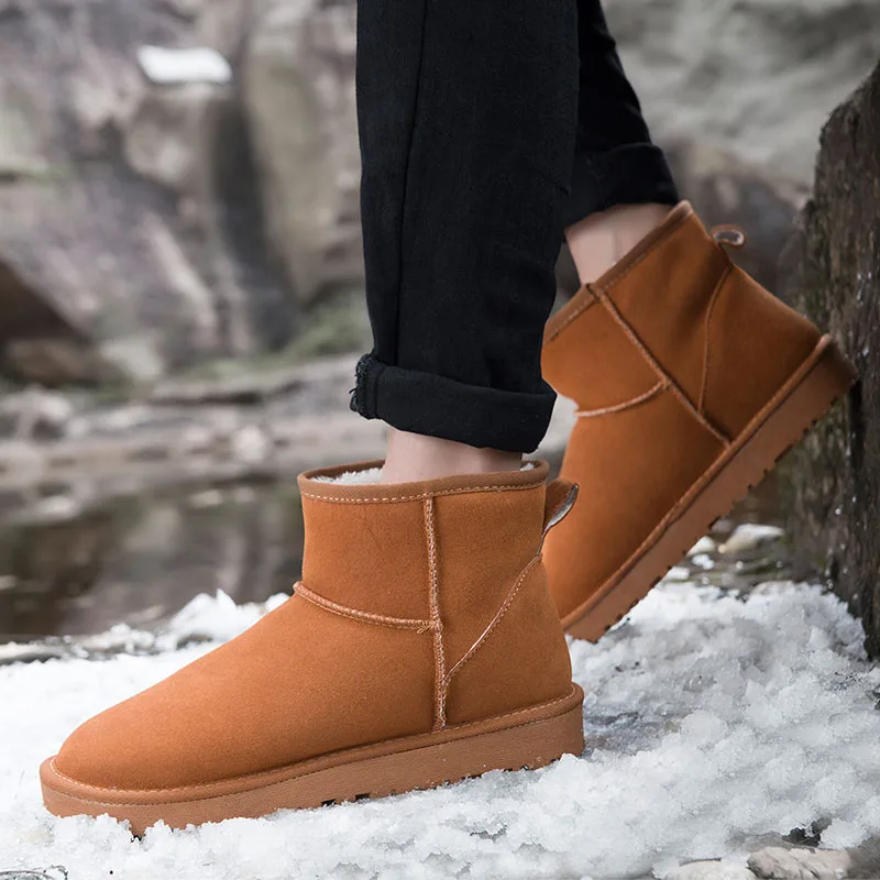 

Men Snow Boots New Winter Shoes Unisex Footwear Ankle Boots Warm Fur Men Boots Shoes Sneakers Botas Hombre Zapatos De Hombre