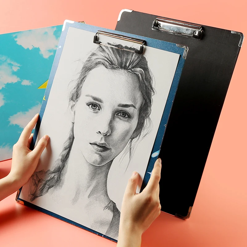 

8K Sketch Pad Clip Waterproof Sketching Board 40*30cm For Drawing Painting Tools For School Students Stationery Art Supplies