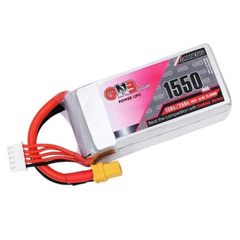 

ABKT-GNB Gaoneng 14.8V 1550Mah 130C 4S Lipo Battery XT60 Plug for Emax HAWK 5 FPV Racing Drone