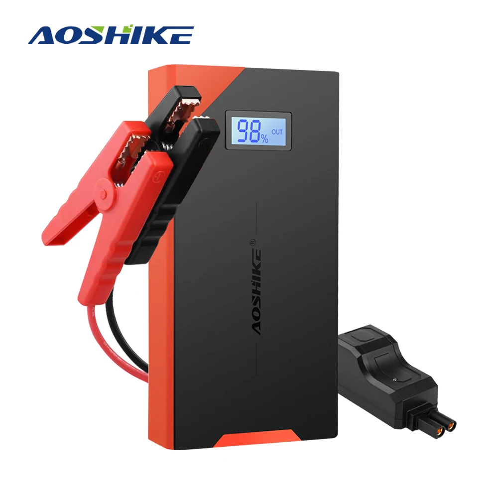AOSHIKE Booster Jump Starter для автомобиля 12 В мощность 12000 мАч Зарядное устройство