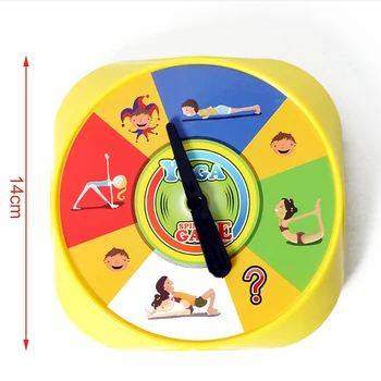 

54pcs Spinner Game For Children Yoga Pose Cards Baby Toys Fun Family Yoga Flexibility Balance Visual Perception Educational Toys