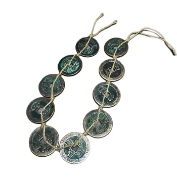 

LAOJUNLU Imitation Antique Ten Emperor Money Copper Money Retro Feng Shui Five Emperor Money Pure Copper Protection Family