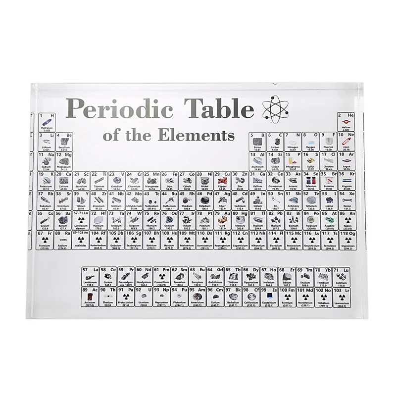 

Acrylic Periodic Table Display with Elements Table Display, with Elements Student Teacher Gifts Chemical Craft Decoration